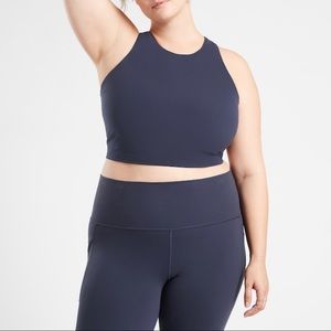 Athleta Navy Plus Size Conscious Crop D-DD+